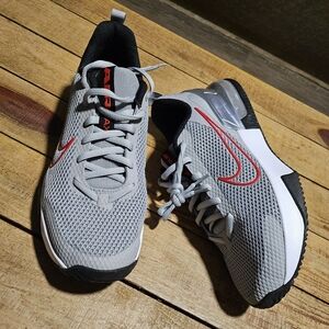 Nike Air Max Alpha Trainer 6 Gray and Red Mesh Sneakers